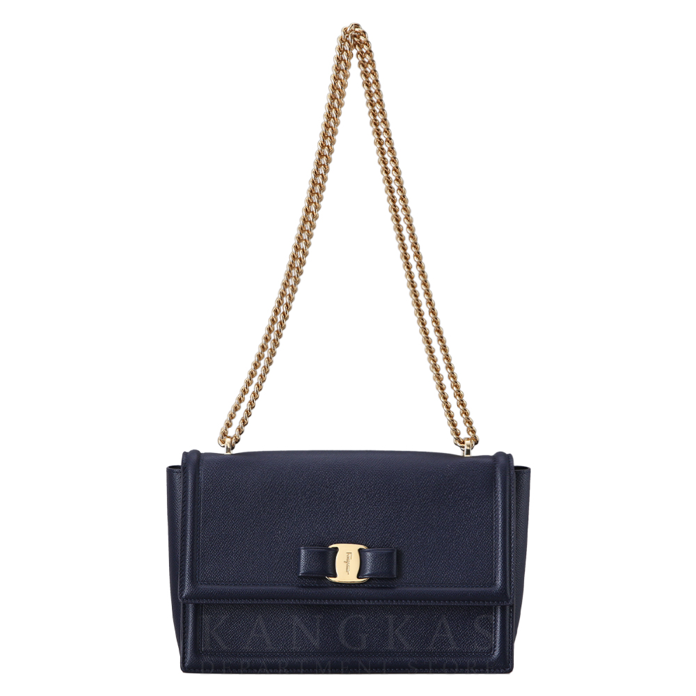 FERRAGAMO(USED)페레가모 바라리본 체인 숄더백