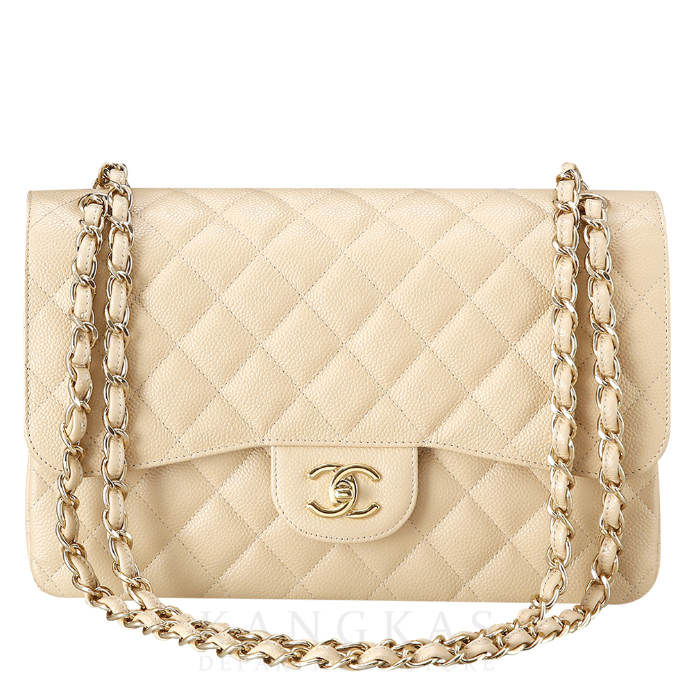 CHANEL(USED)샤넬 클래식 플랩백 베이지 라지