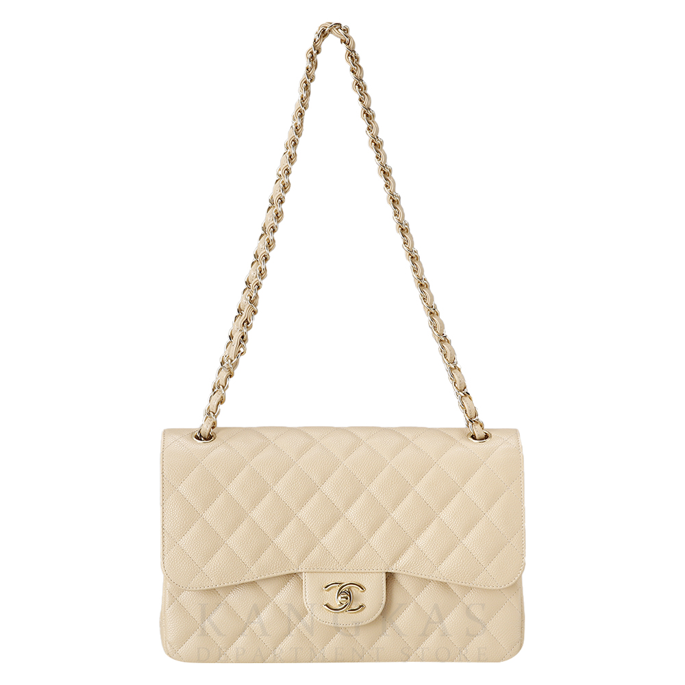 CHANEL(USED)샤넬 클래식 플랩백 베이지 라지