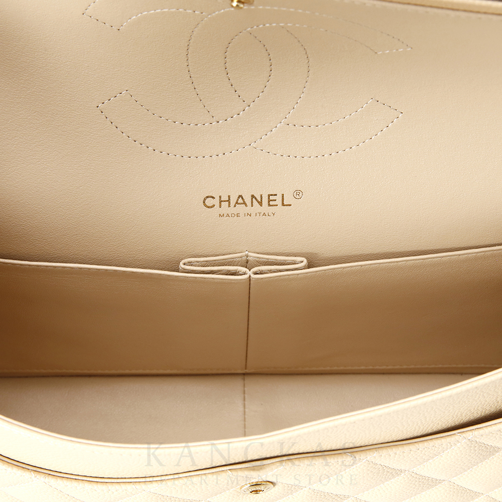CHANEL(USED)샤넬 클래식 플랩백 베이지 라지