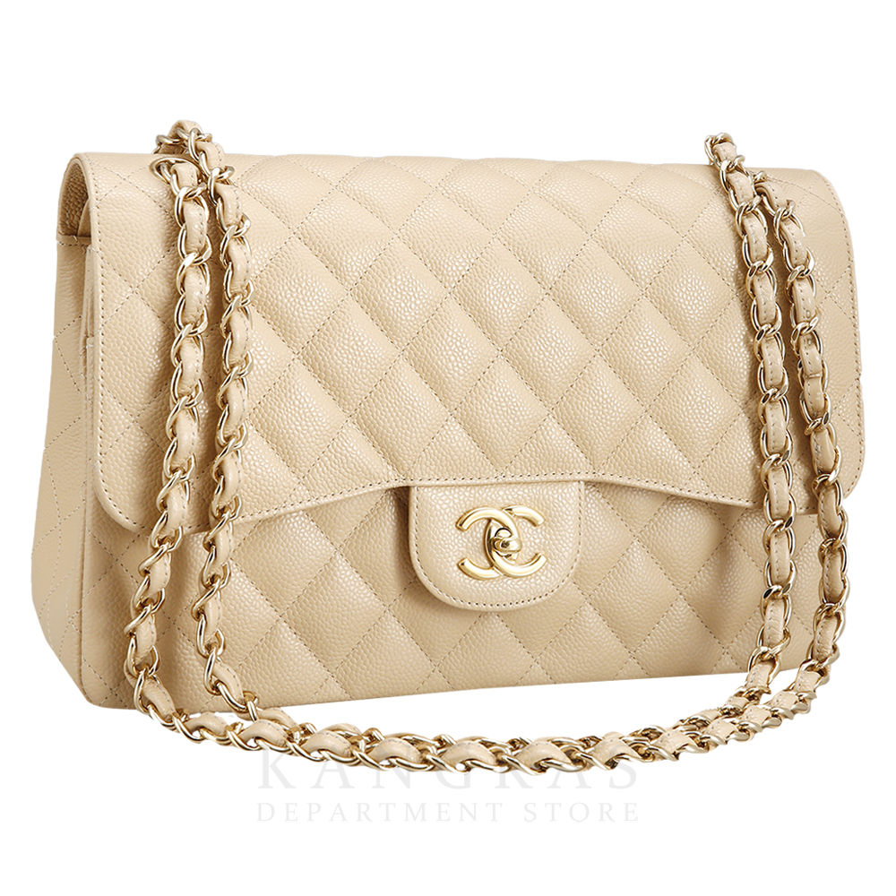 CHANEL(USED)샤넬 클래식 플랩백 베이지 라지