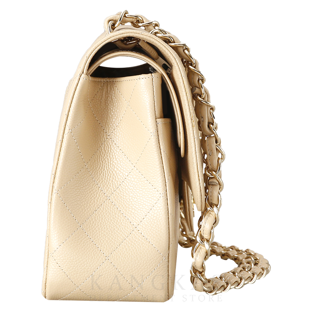 CHANEL(USED)샤넬 클래식 플랩백 베이지 라지