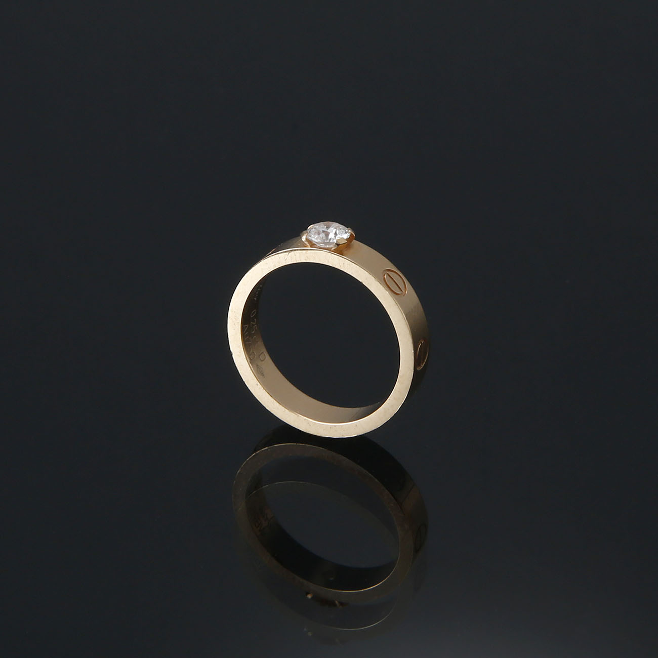CARTIER(USED)까르띠에 0.25ct 다이아 러브링 #49