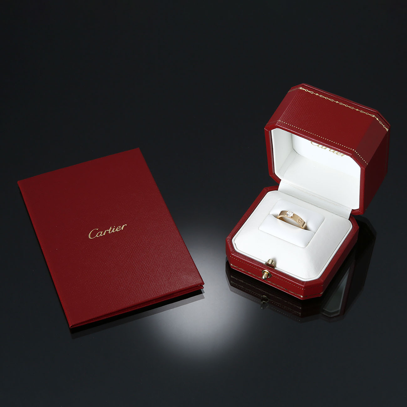 CARTIER(USED)까르띠에 0.25ct 다이아 러브링 #49