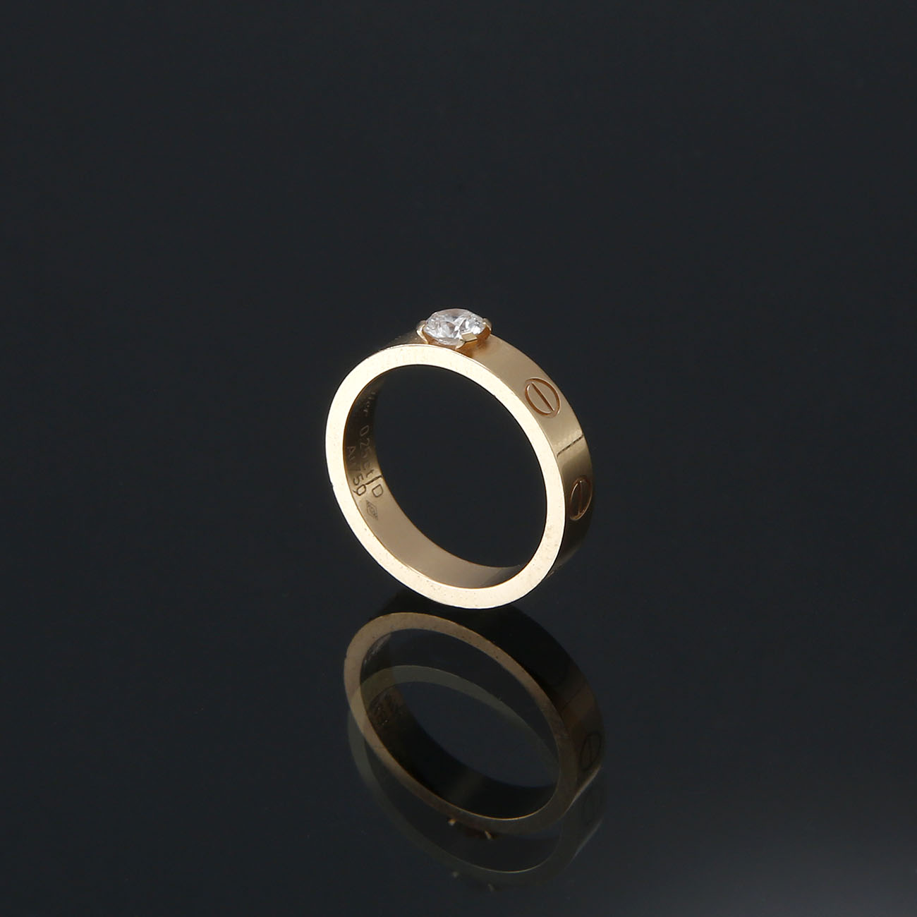 CARTIER(USED)까르띠에 0.25ct 다이아 러브링 #49