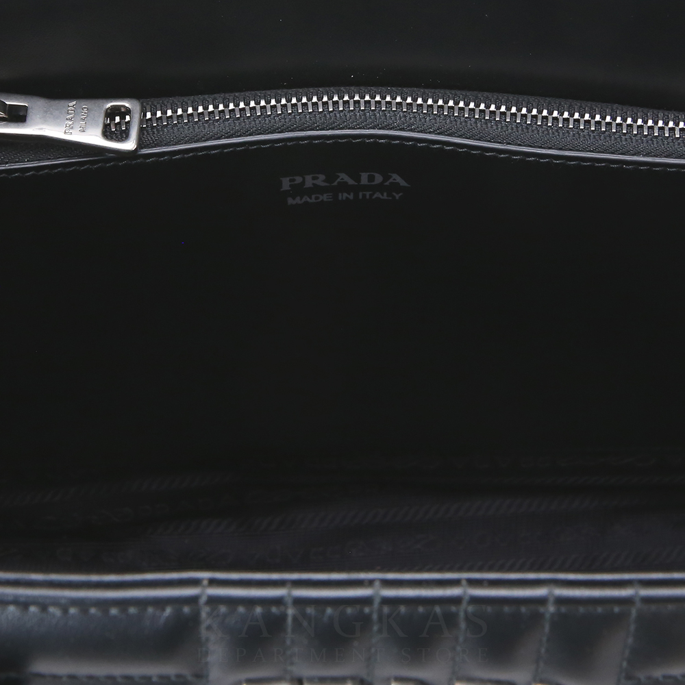 PRADA(USED)프라다 1BA165 모노크롬 사피아노 토트백
