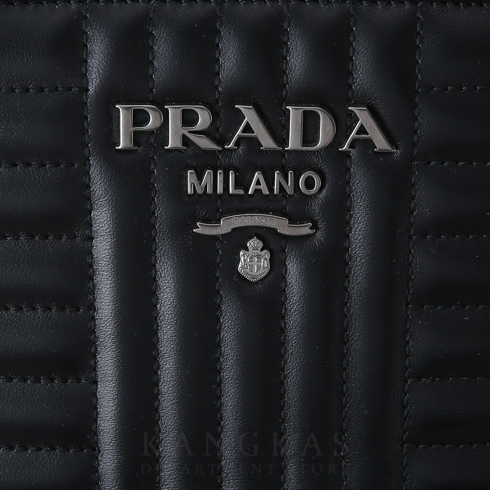 PRADA(USED)프라다 1BA165 모노크롬 사피아노 토트백