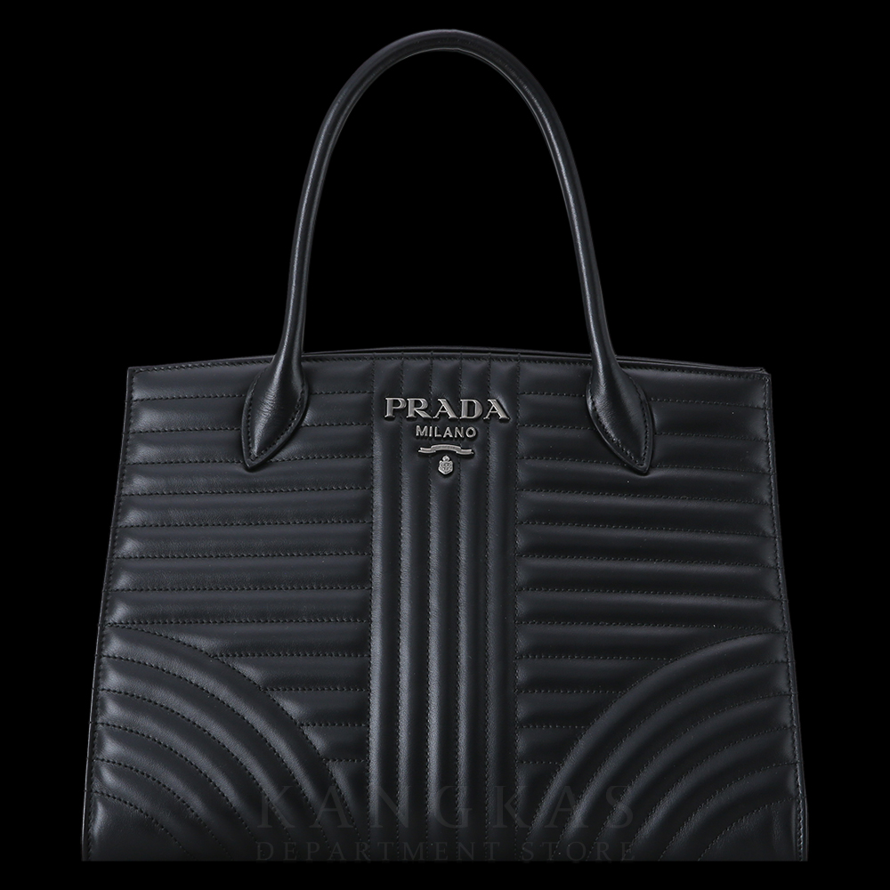 PRADA(USED)프라다 1BA165 모노크롬 사피아노 토트백