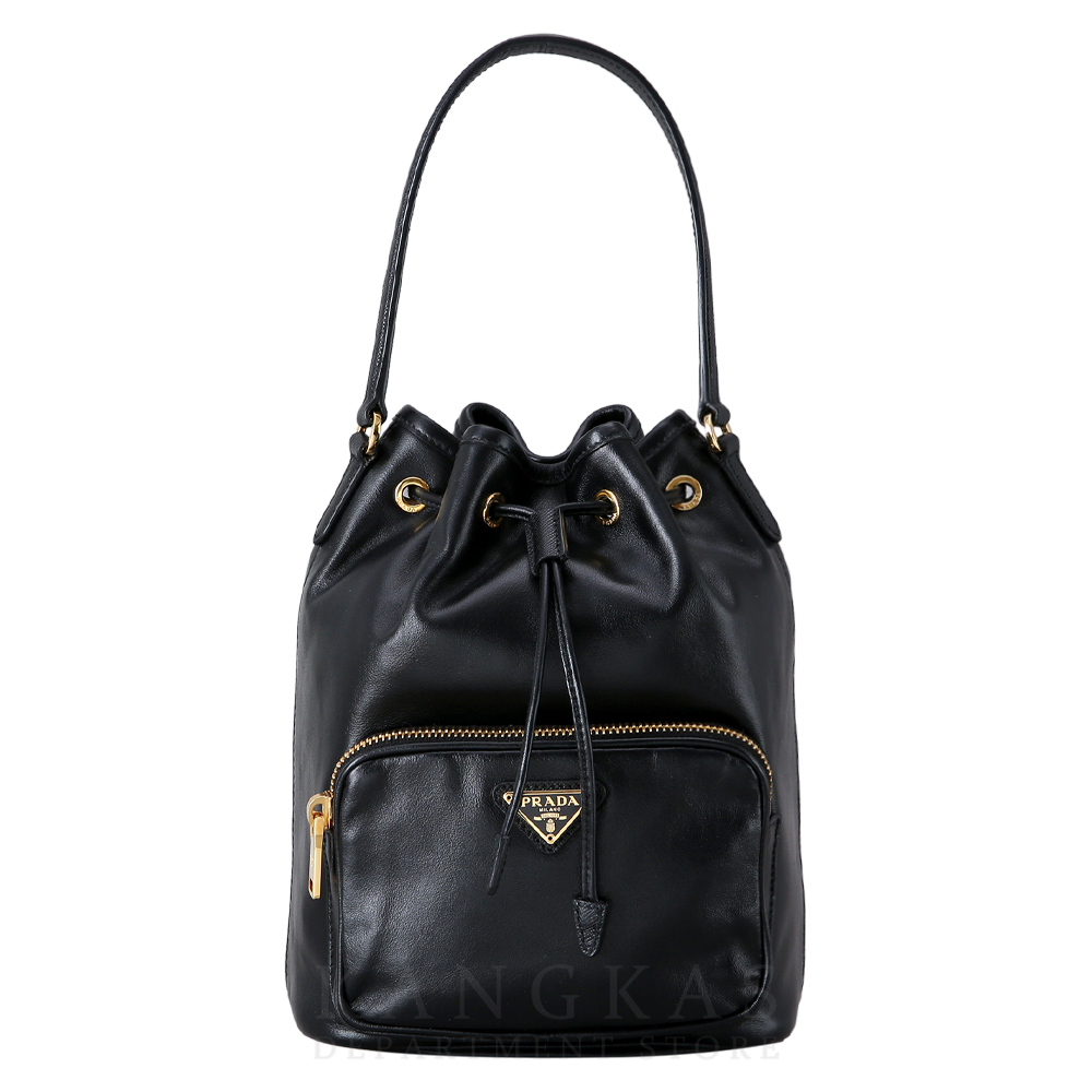 PRADA(USED)프라다 1BH038 레더 버킷백