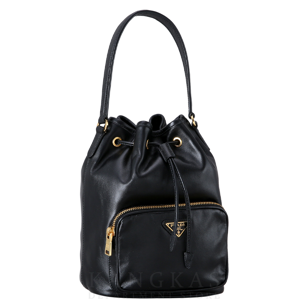 PRADA(USED)프라다 1BH038 레더 버킷백