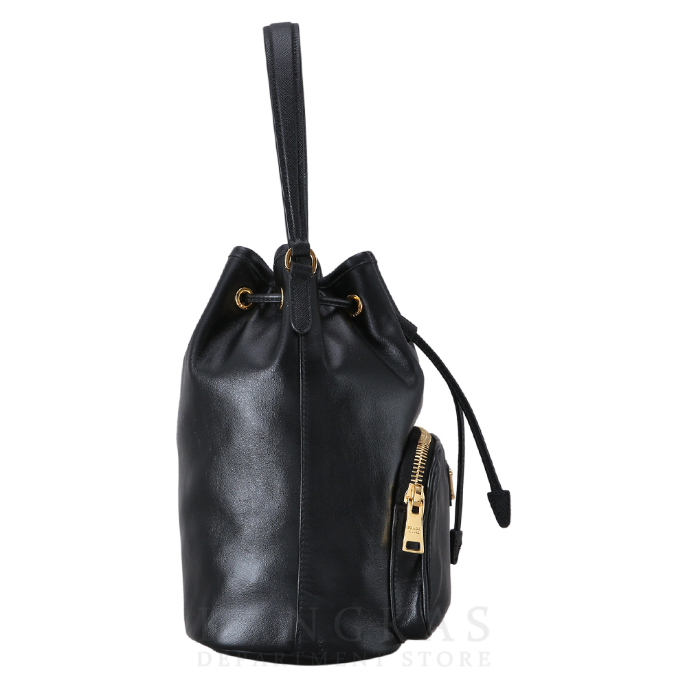 PRADA(USED)프라다 1BH038 레더 버킷백