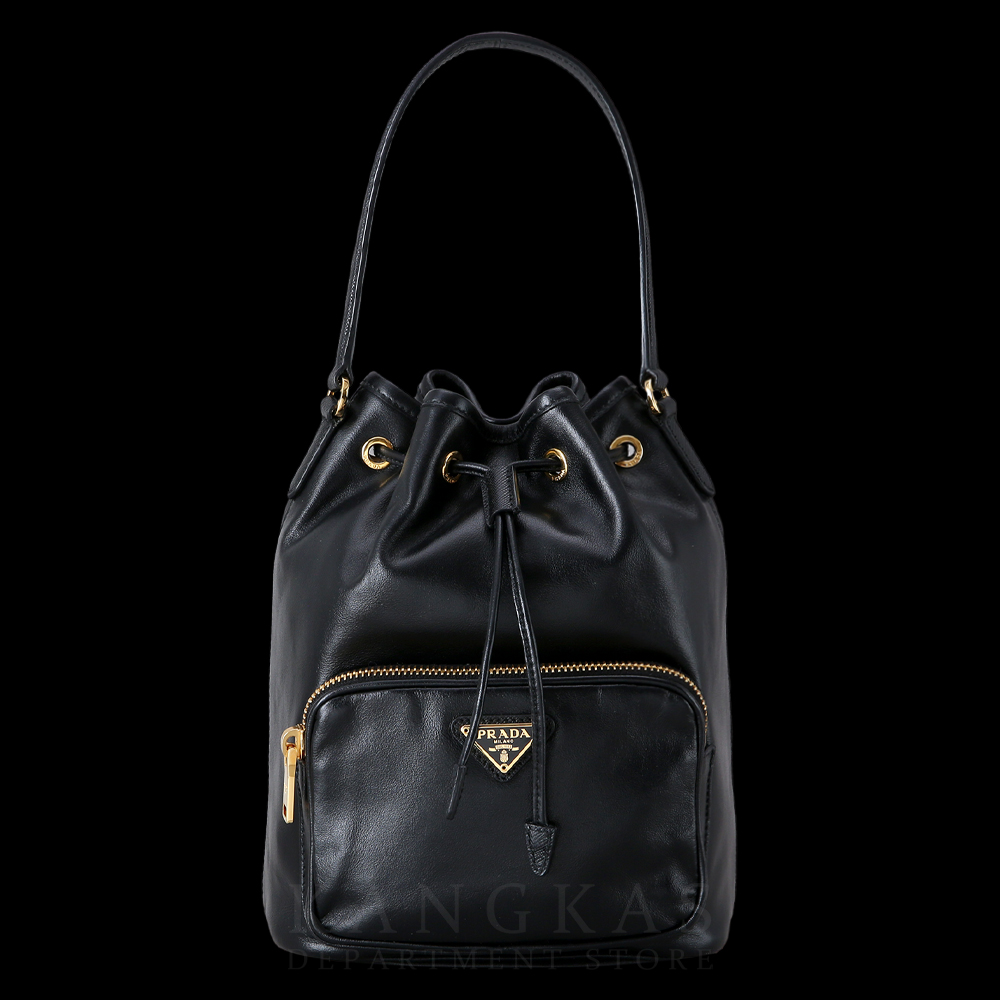 PRADA(USED)프라다 1BH038 레더 버킷백