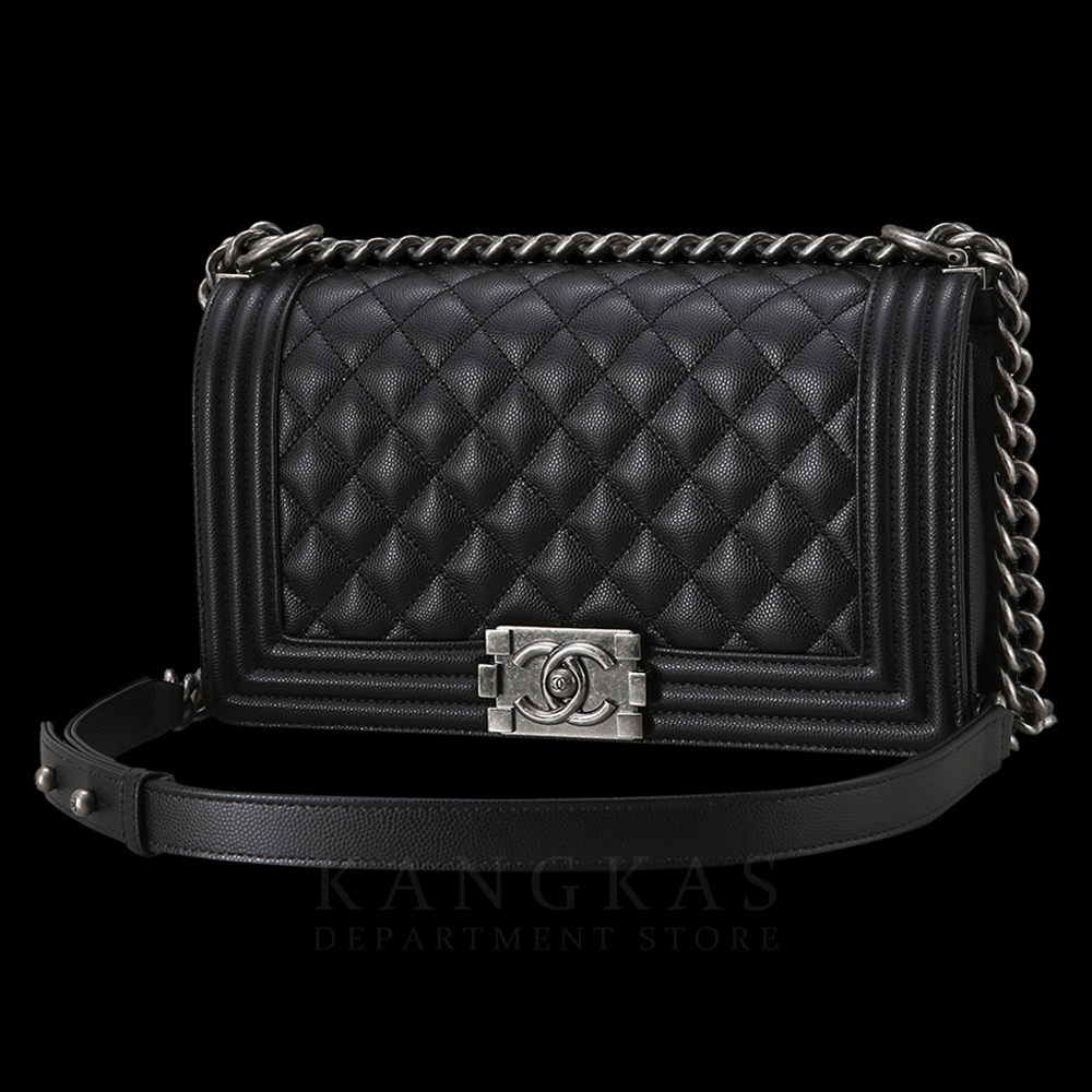CHANEL(USED)샤넬 보이샤넬 캐비어 미듐