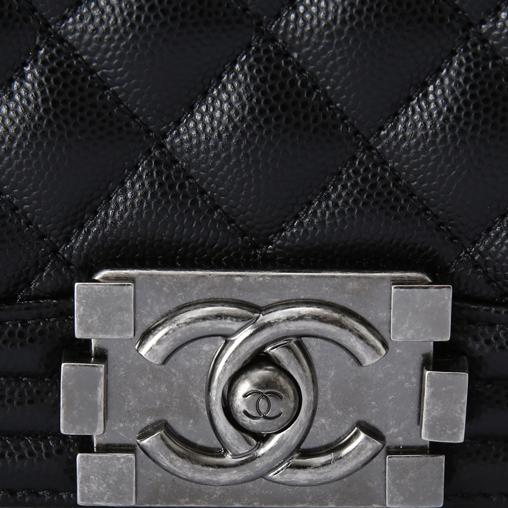 CHANEL(USED)샤넬 보이샤넬 캐비어 미듐