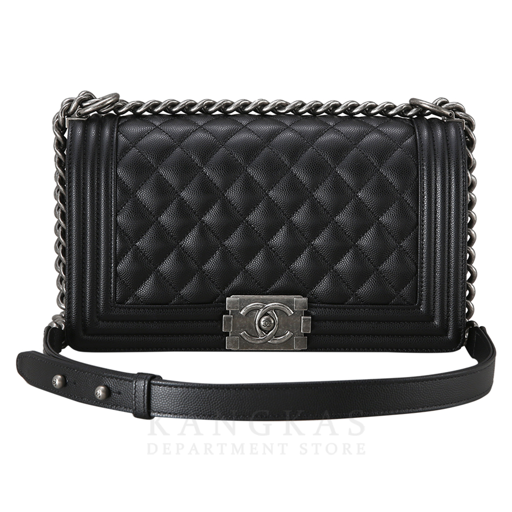 CHANEL(USED)샤넬 보이샤넬 캐비어 미듐