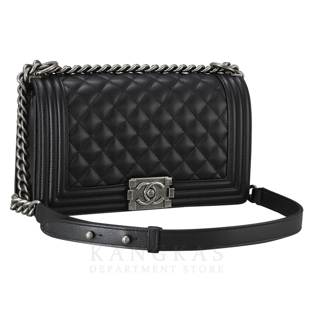CHANEL(USED)샤넬 보이샤넬 캐비어 미듐
