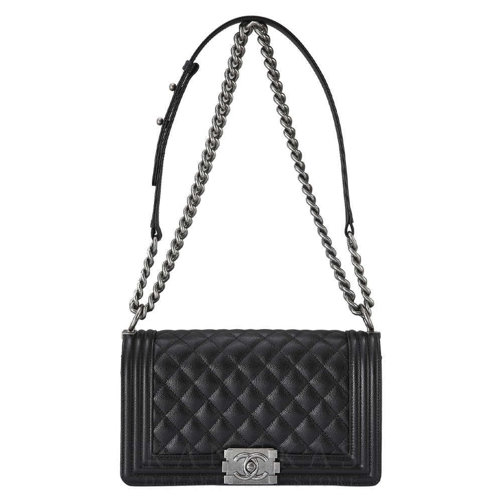 CHANEL(USED)샤넬 보이샤넬 캐비어 미듐