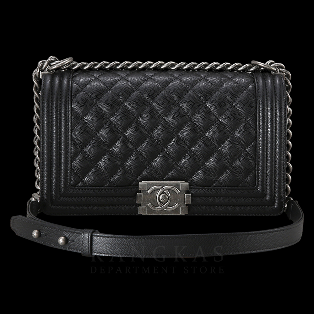 CHANEL(USED)샤넬 보이샤넬 캐비어 미듐