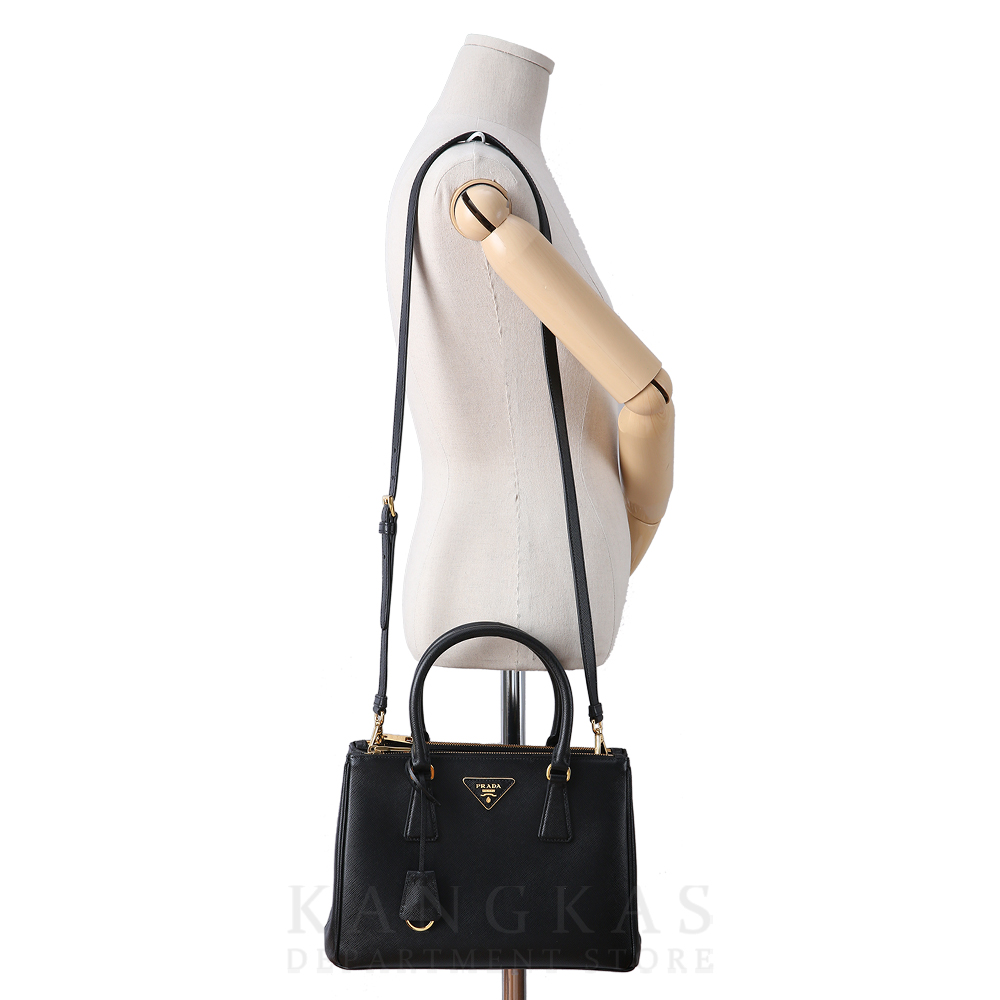PRADA(USED)프라다 1BA863 갤러리아 사피아노 가죽 미디움백