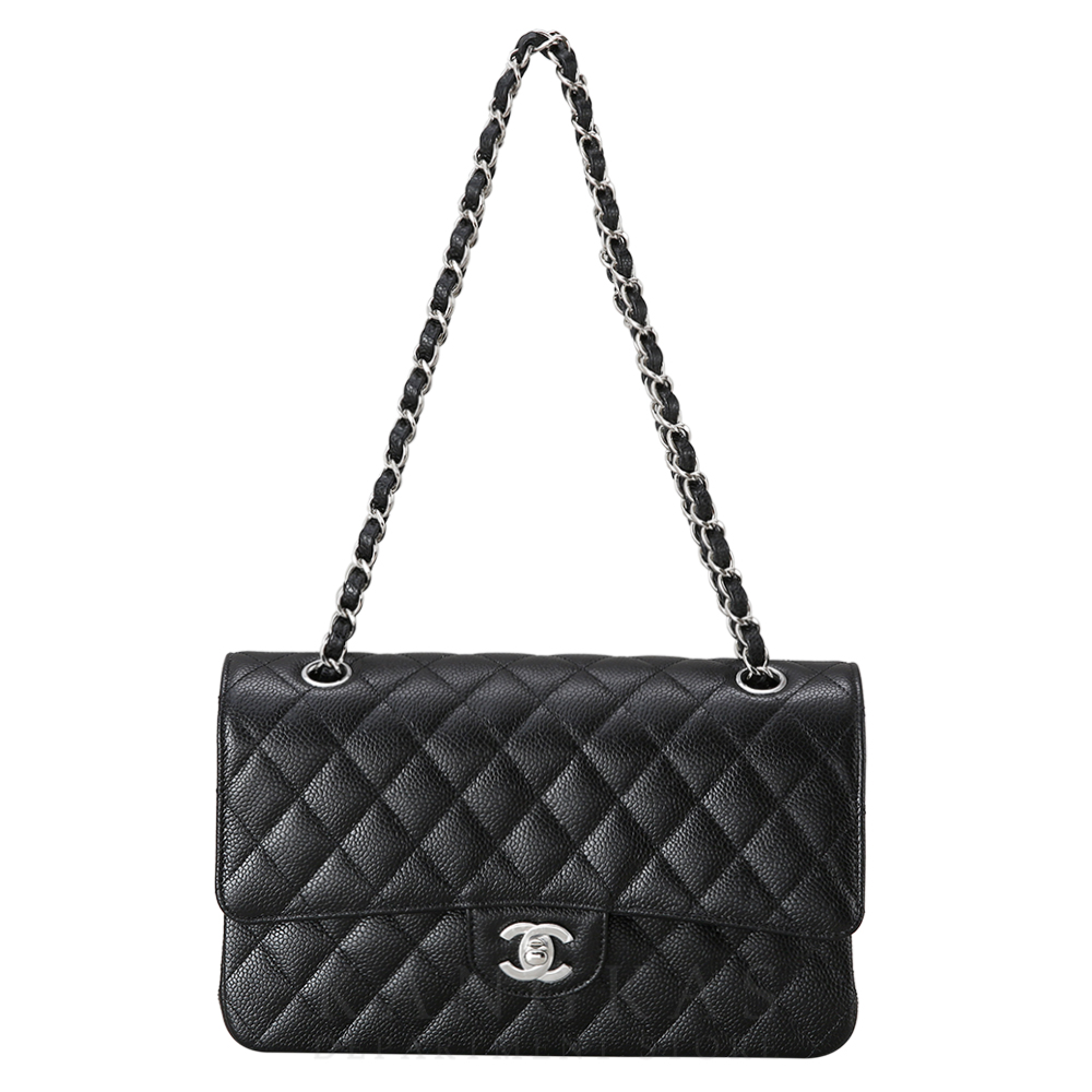 CHANEL(NEW)샤넬 클래식 캐비어 미듐 은장