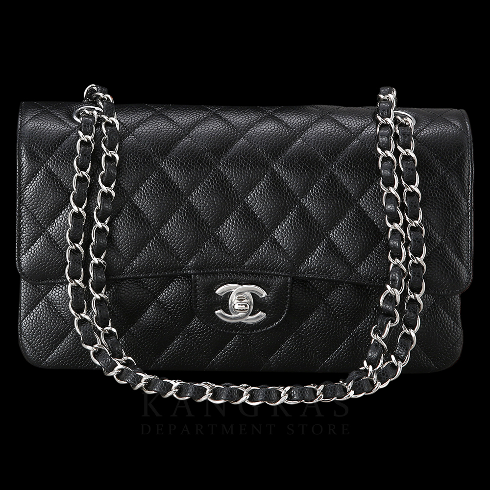 CHANEL(NEW)샤넬 클래식 캐비어 미듐 은장
