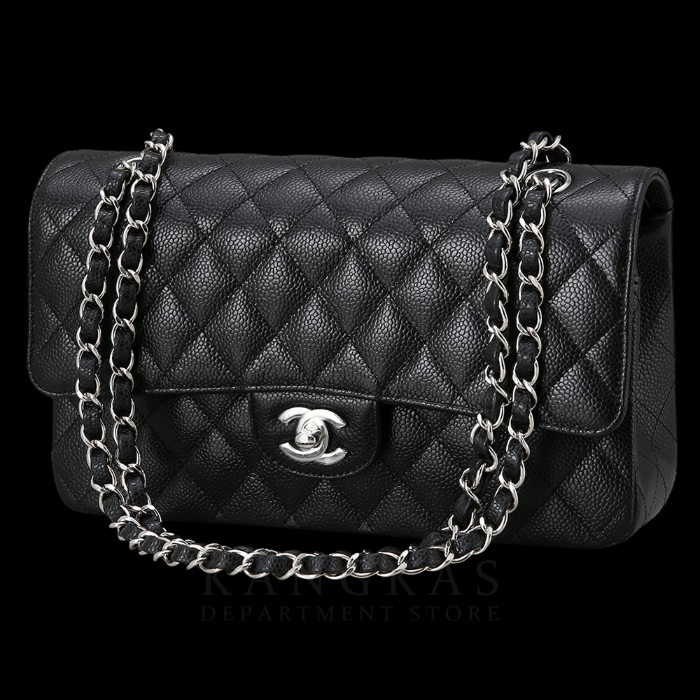 CHANEL(NEW)샤넬 클래식 캐비어 미듐 은장