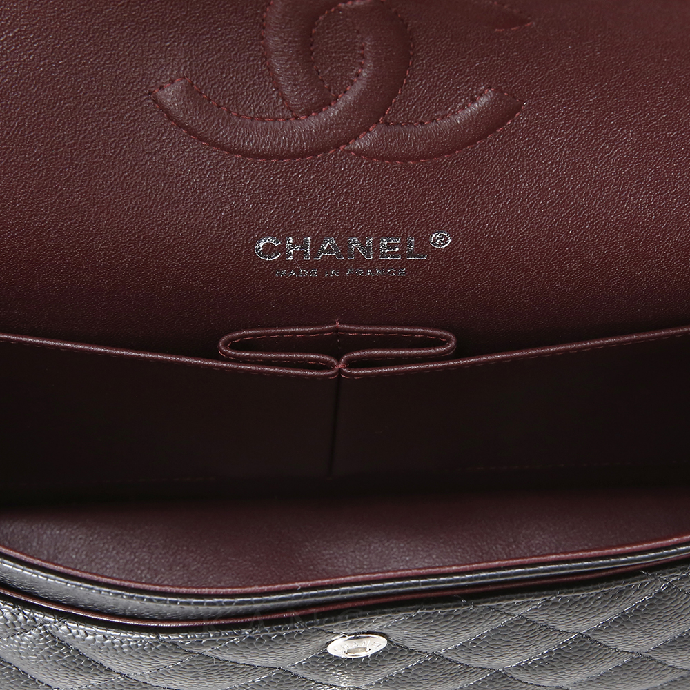 CHANEL(NEW)샤넬 클래식 캐비어 미듐 은장