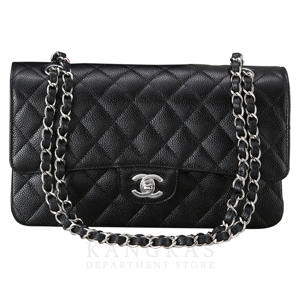 CHANEL(NEW)샤넬 클래식 캐비어 미듐 은장