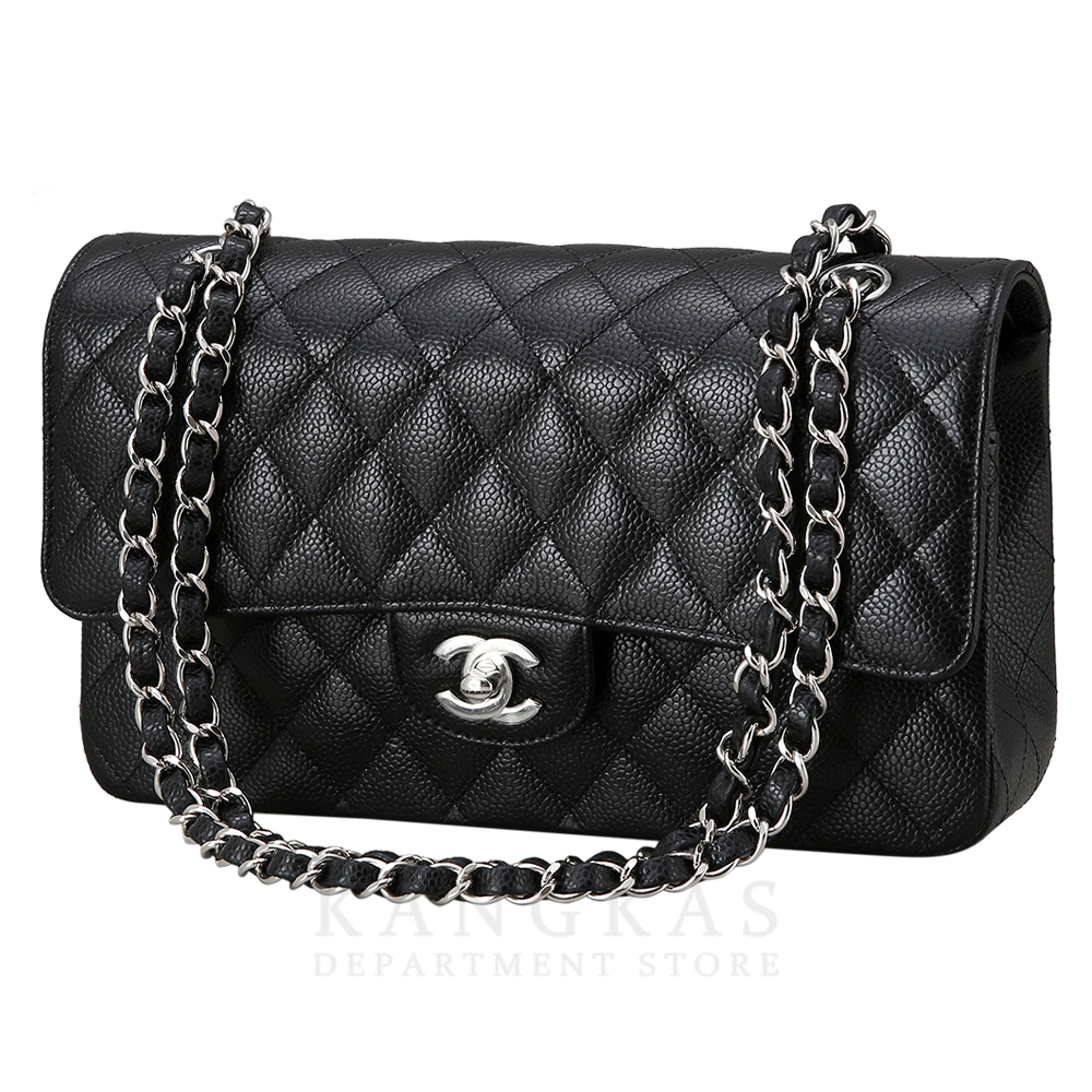 CHANEL(NEW)샤넬 클래식 캐비어 미듐 은장