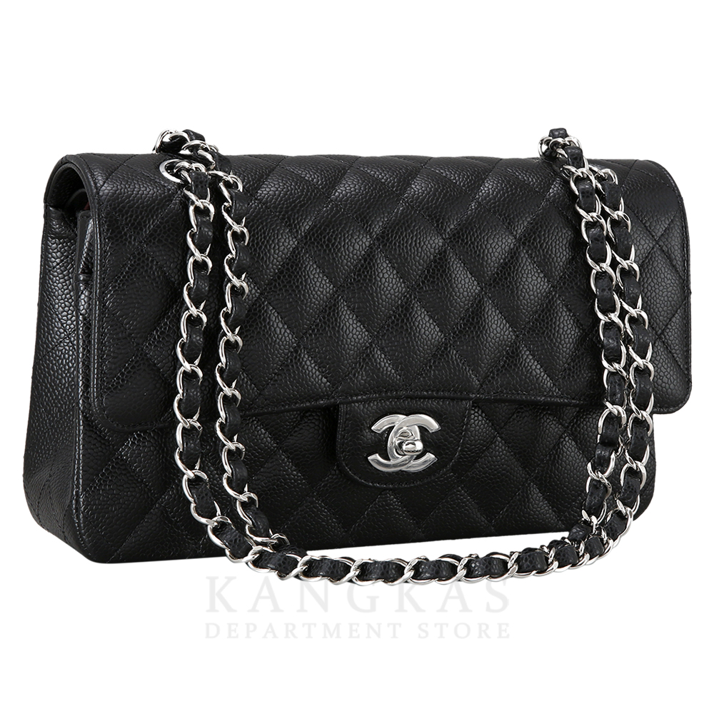 CHANEL(NEW)샤넬 클래식 캐비어 미듐 은장