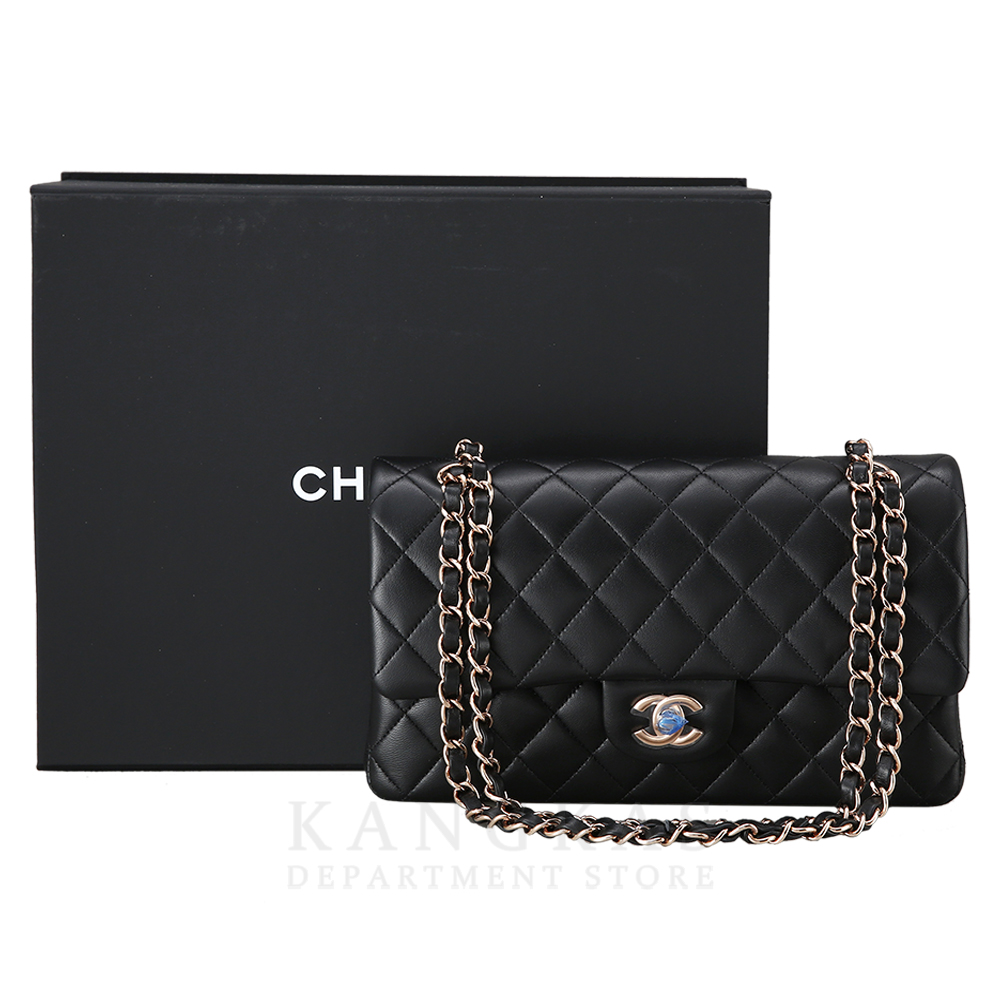 CHANEL(USED)샤넬 클래식 램스킨 미듐