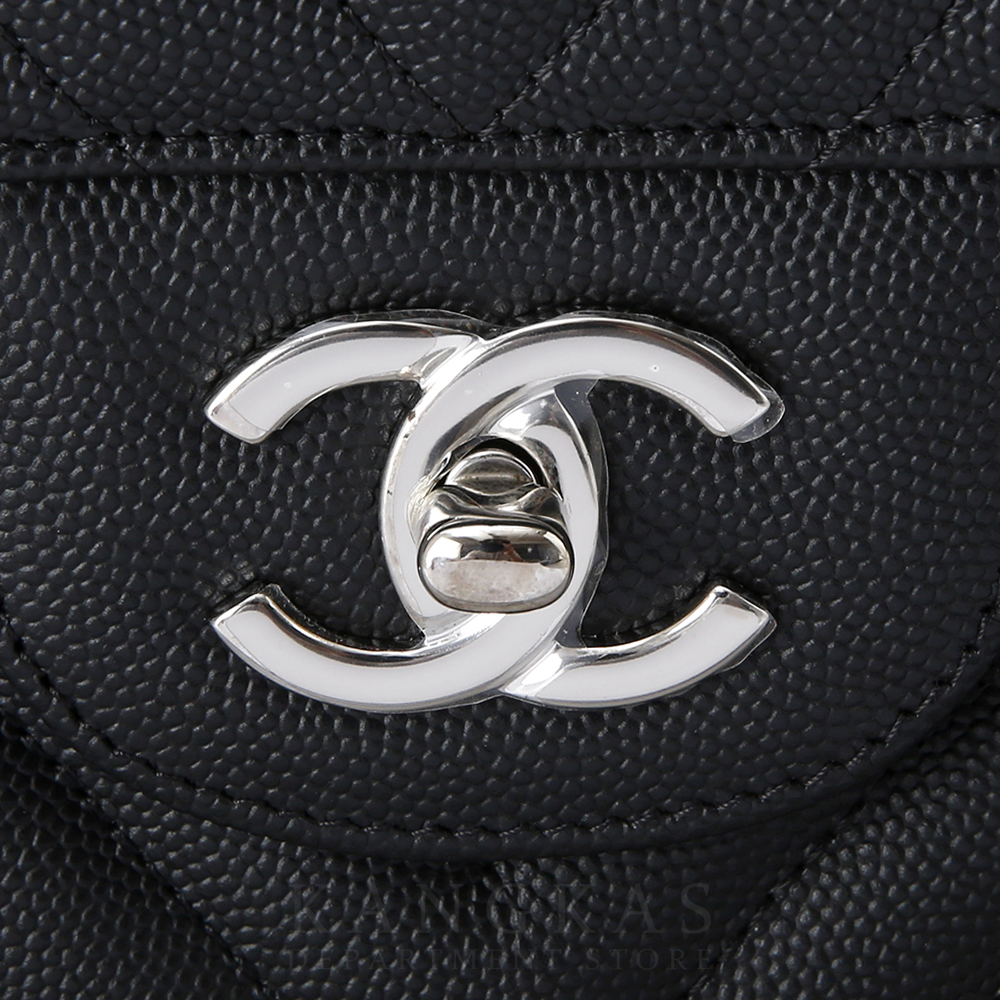 CHANEL(USED)샤넬 클래식 캐비어 쉐브론 점보