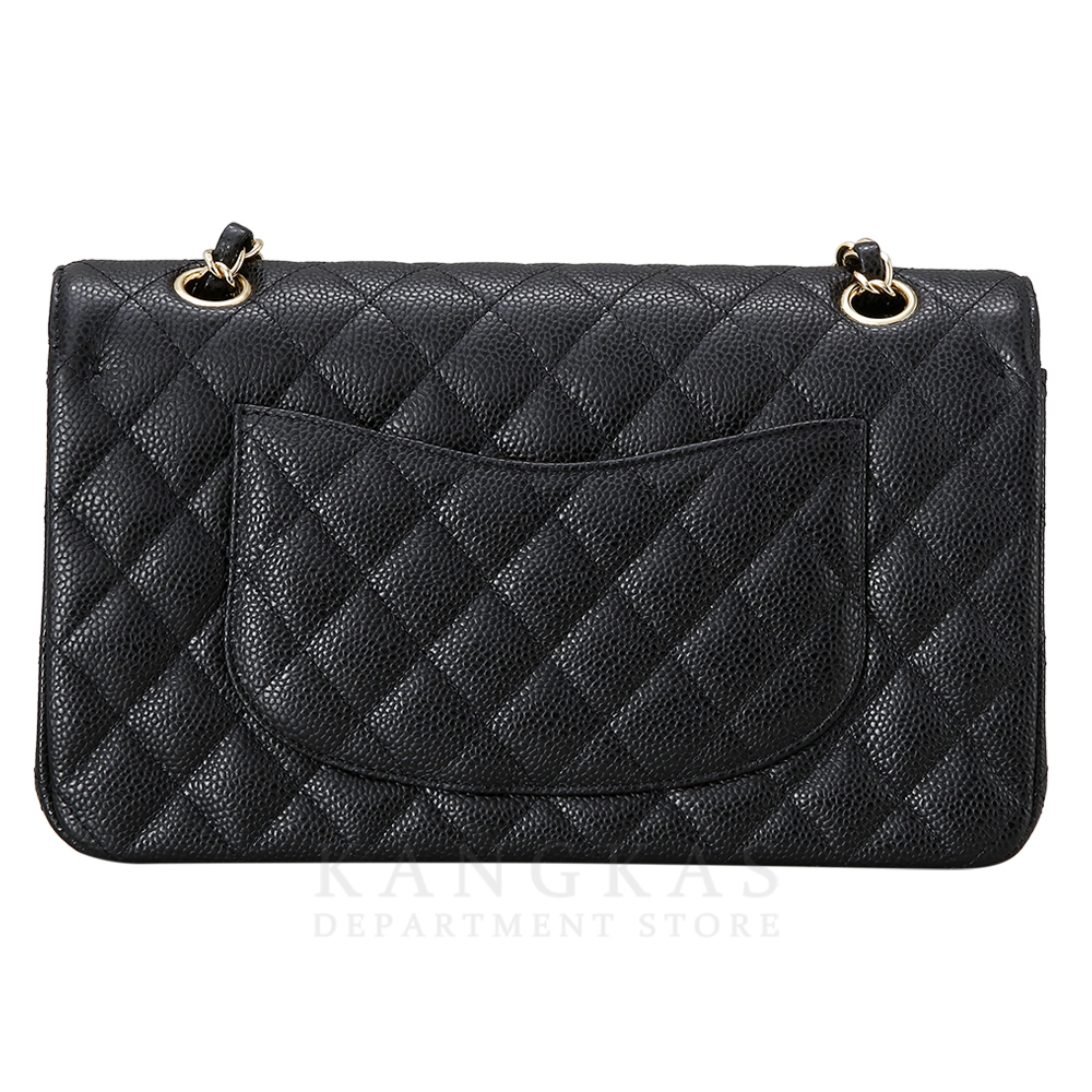 CHANEL(USED)샤넬 클래식 캐비어 미듐 금장