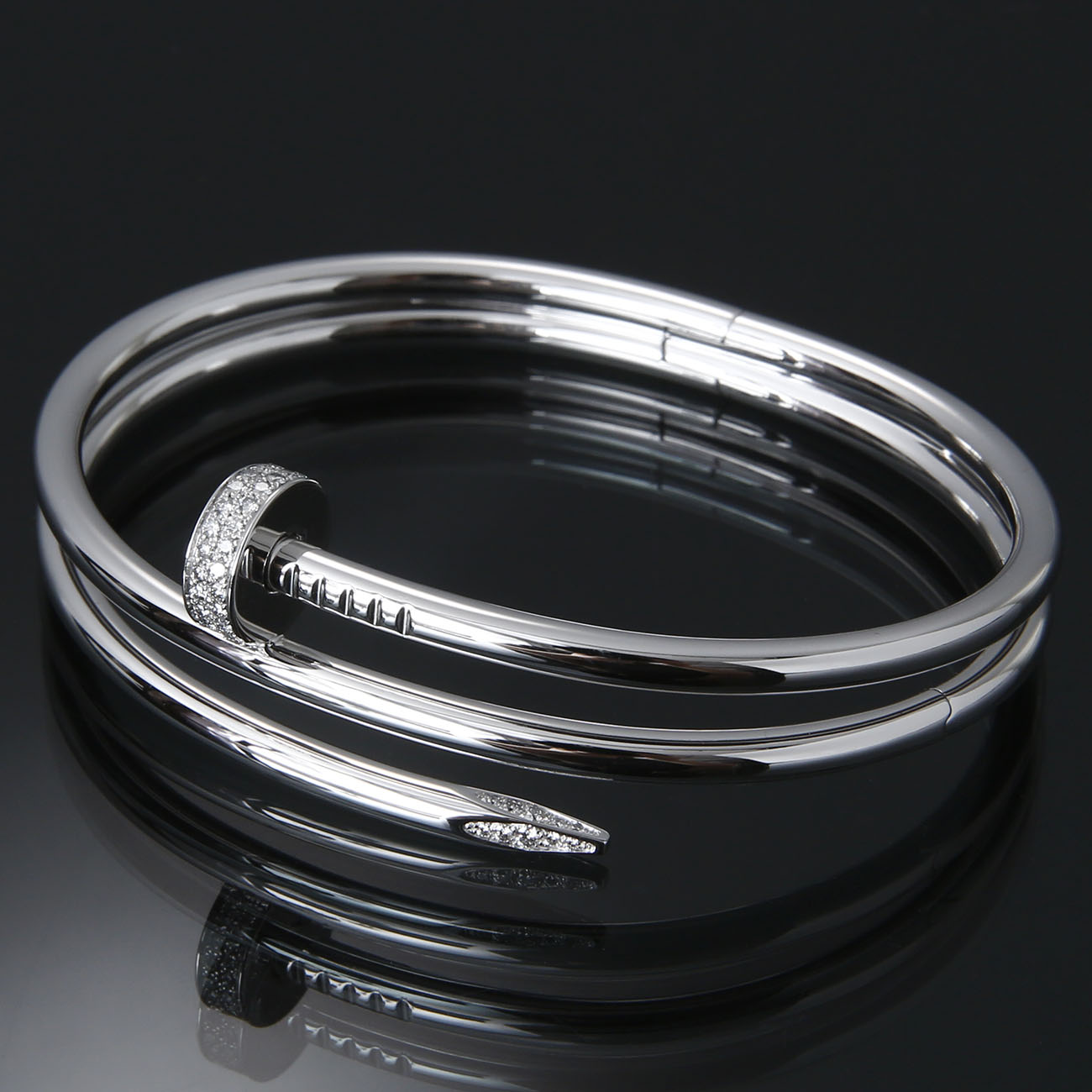 CARTIER(USED) 까르띠에 저스트 앵 끌루 다이아 브레이슬릿 #18