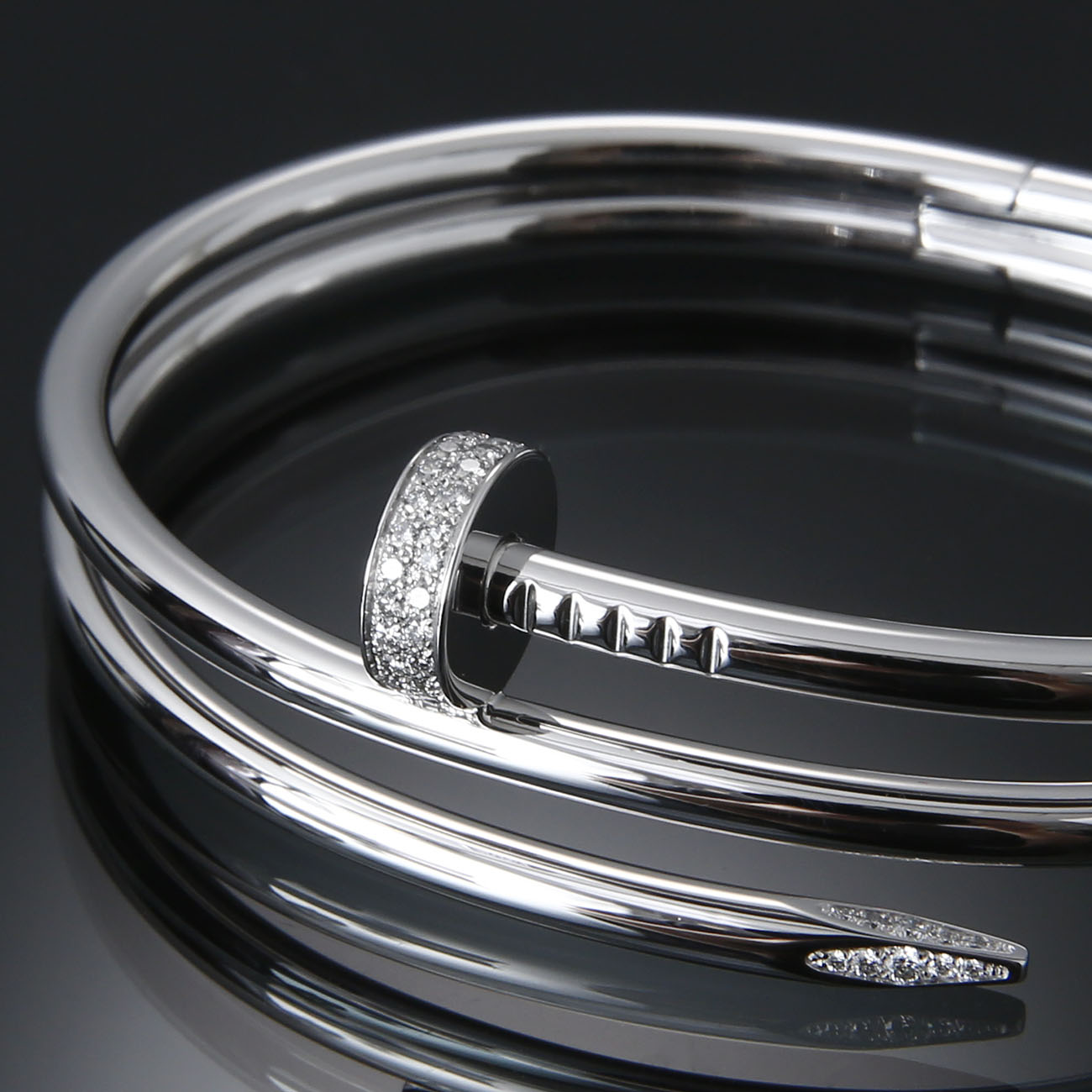 CARTIER(USED) 까르띠에 저스트 앵 끌루 다이아 브레이슬릿 #18