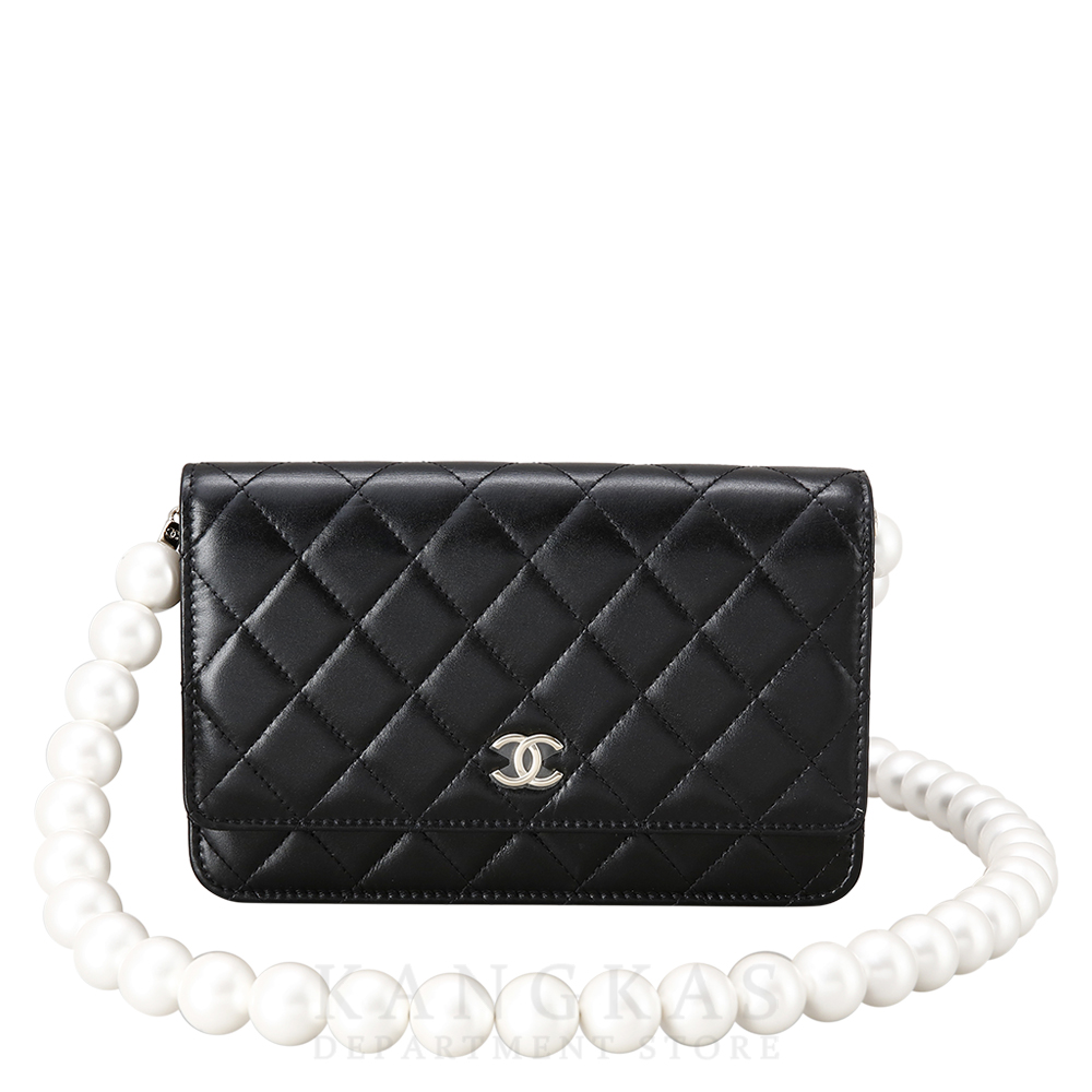 CHANEL(USED)샤넬 시즌 램스킨 진주 스트랩 WOC