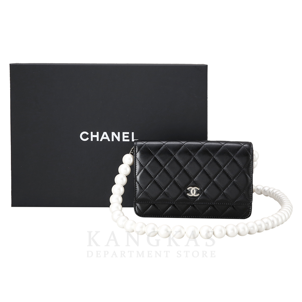 CHANEL(USED)샤넬 시즌 램스킨 진주 스트랩 WOC