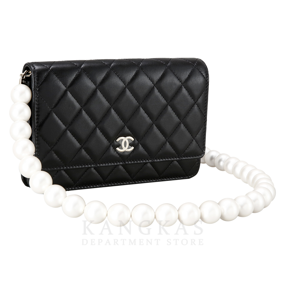 CHANEL(USED)샤넬 시즌 램스킨 진주 스트랩 WOC