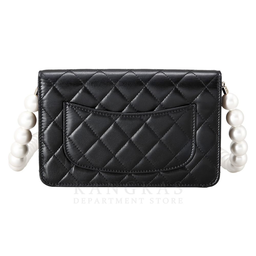 CHANEL(USED)샤넬 시즌 램스킨 진주 스트랩 WOC