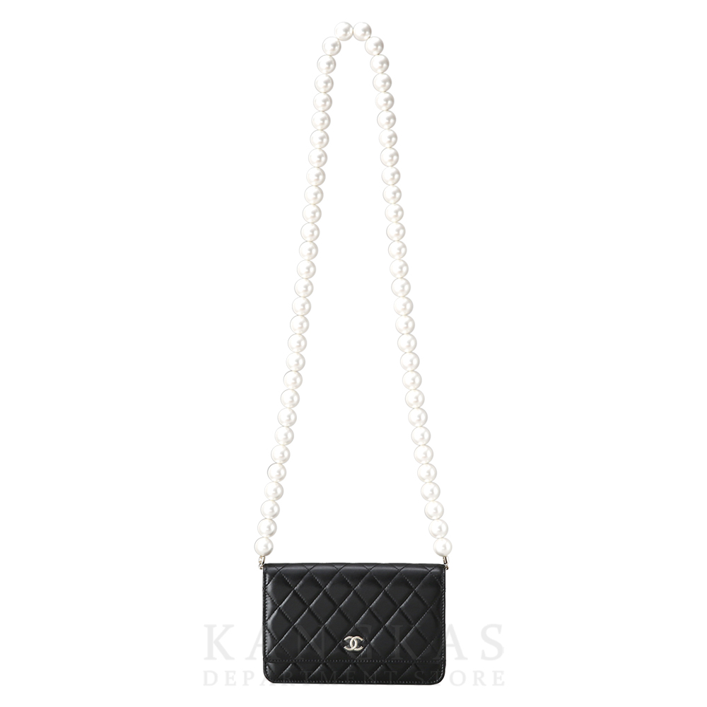 CHANEL(USED)샤넬 시즌 램스킨 진주 스트랩 WOC