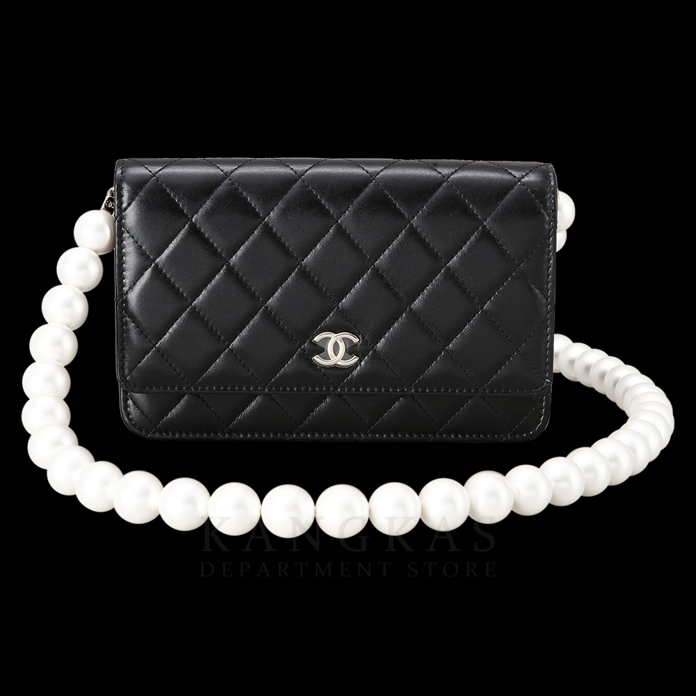 CHANEL(USED)샤넬 시즌 램스킨 진주 스트랩 WOC