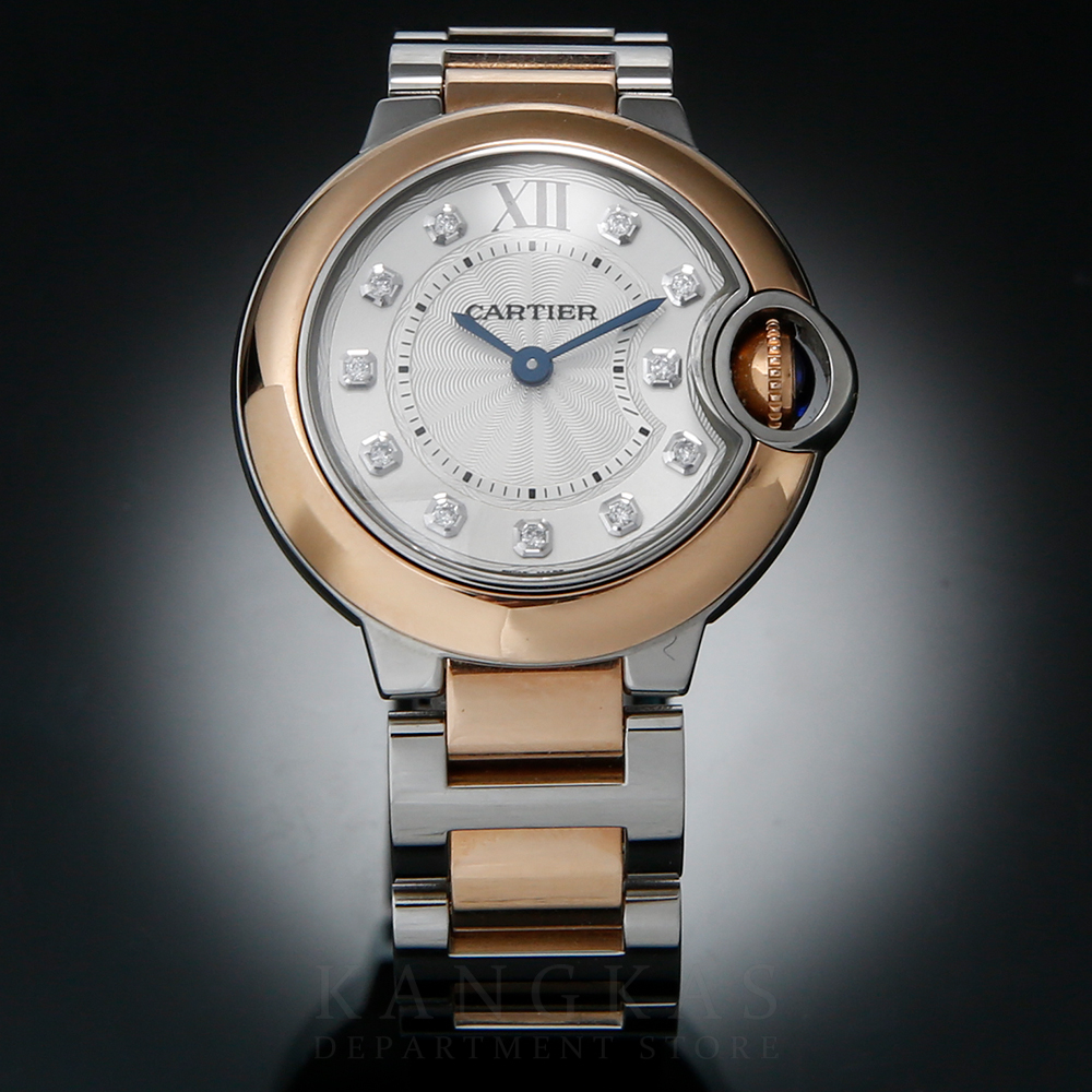CARTIER(USED)까르띠에 발롱블루 28 콤비 다이아