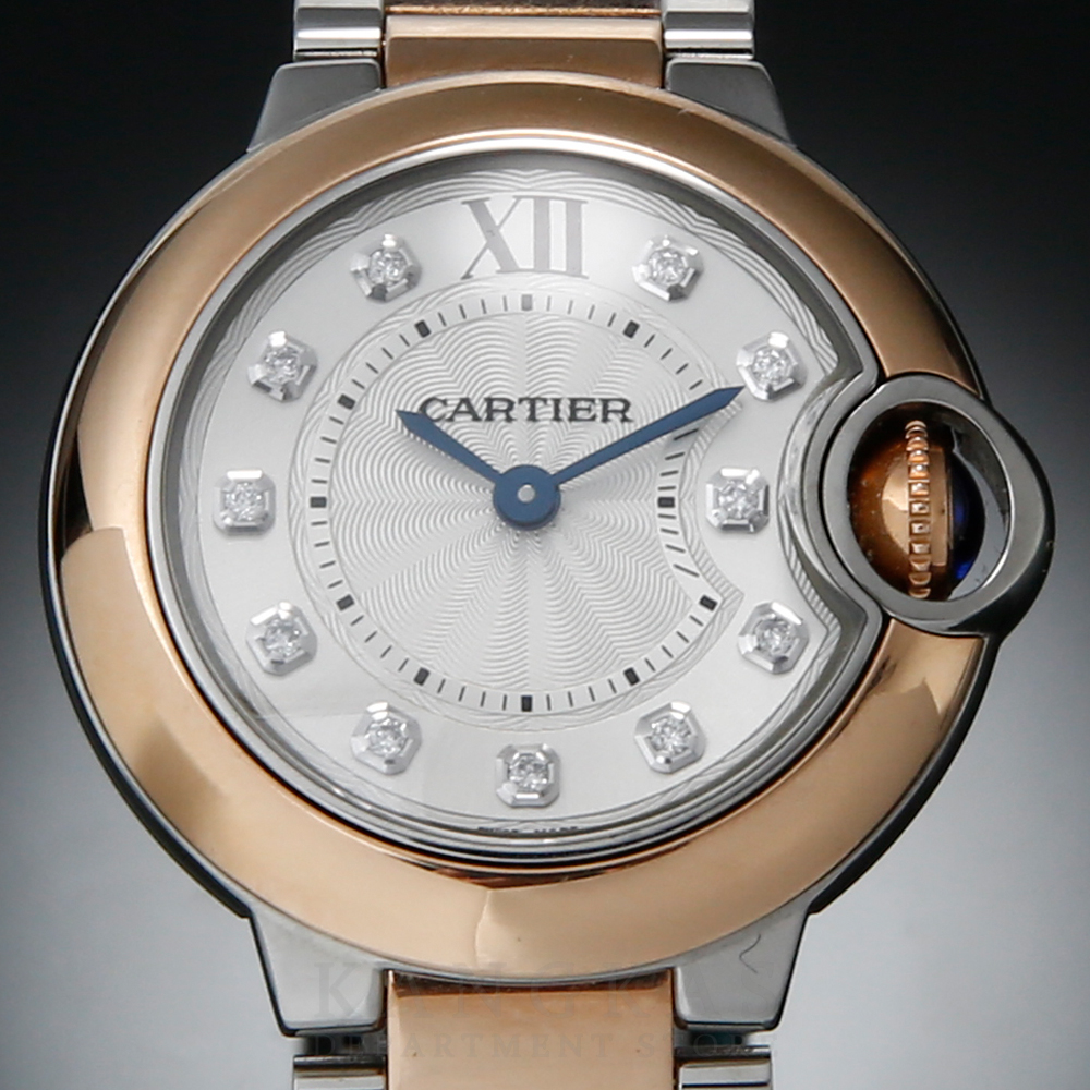 CARTIER(USED)까르띠에 발롱블루 28 콤비 다이아