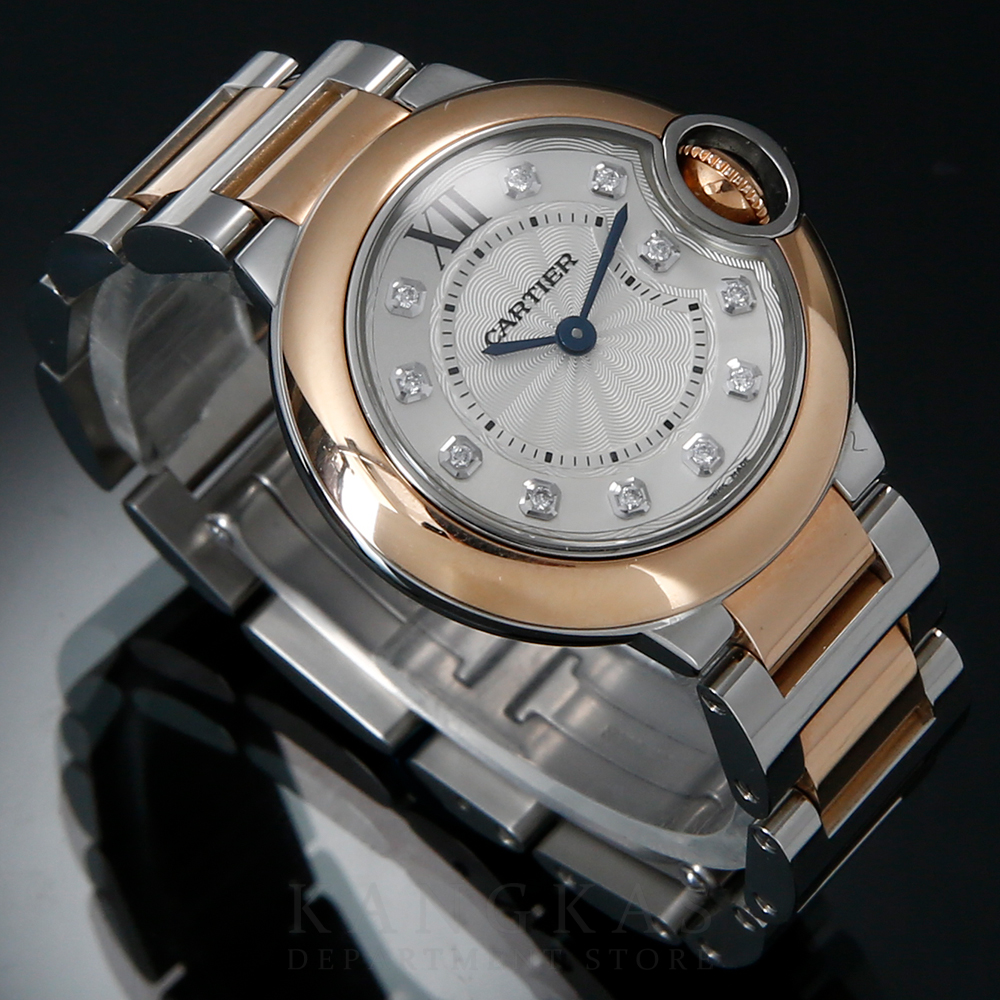 CARTIER(USED)까르띠에 발롱블루 28 콤비 다이아