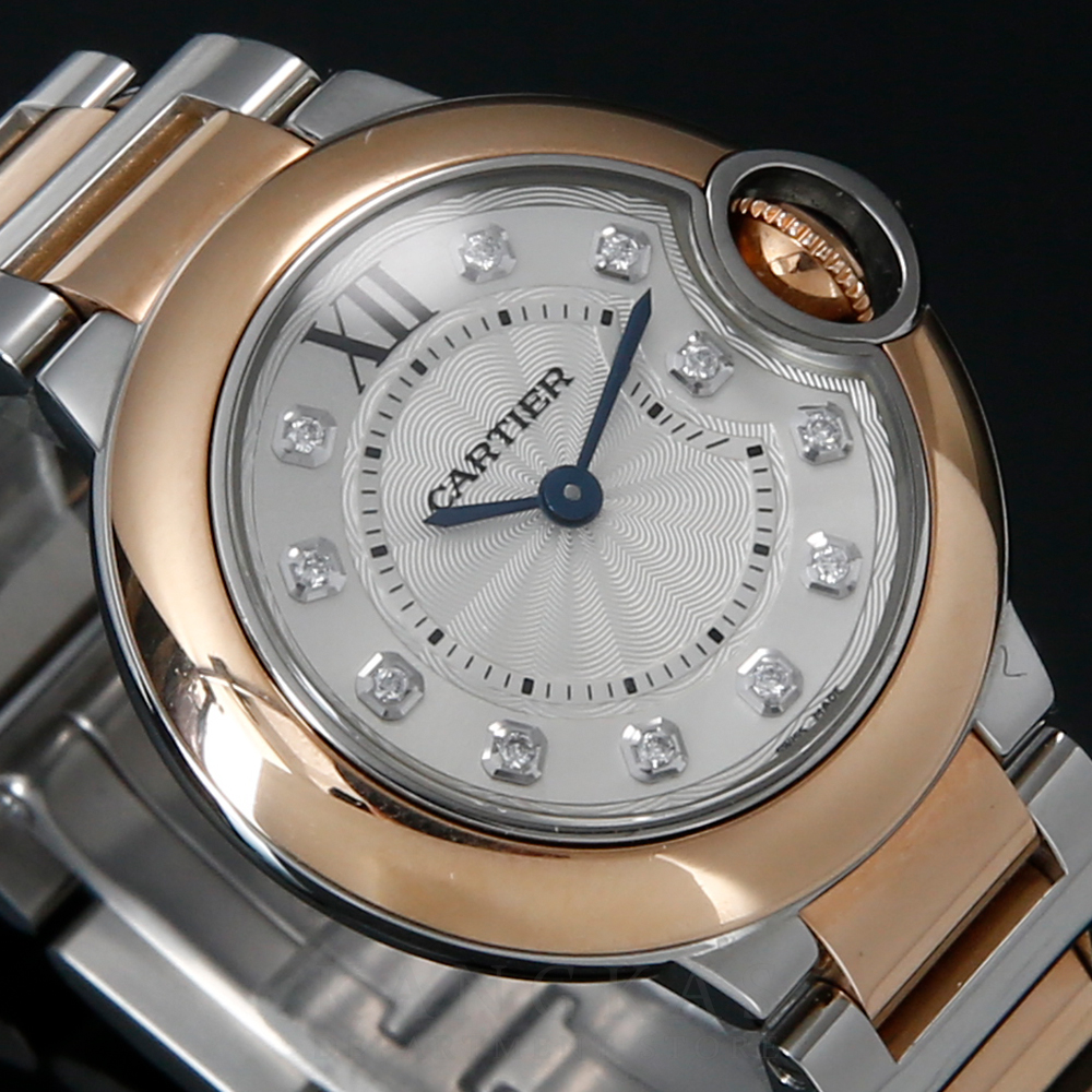 CARTIER(USED)까르띠에 발롱블루 28 콤비 다이아