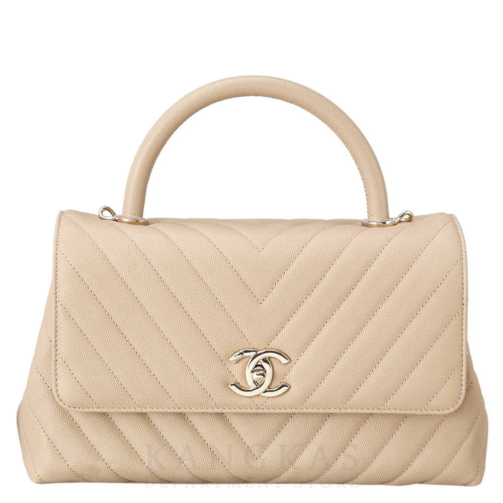 CHANEL(USED)샤넬 캐비어 코코핸들 미듐