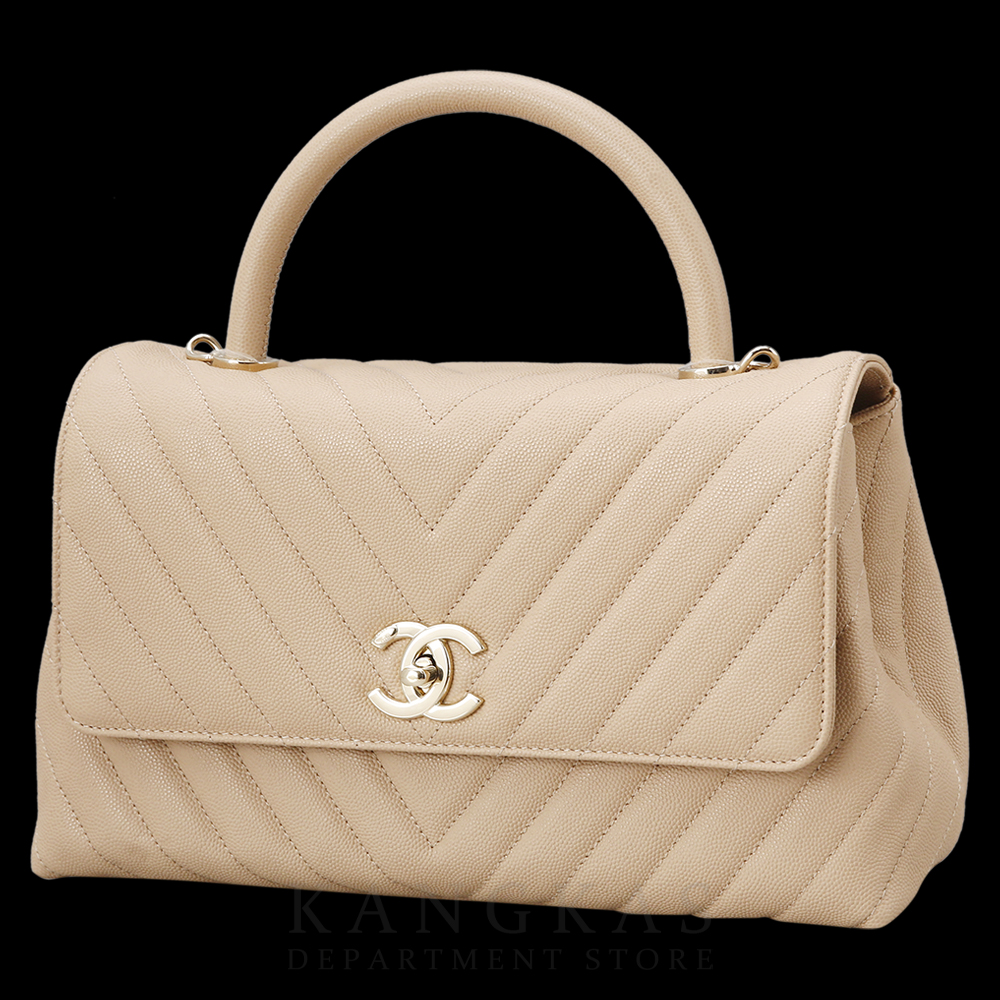 CHANEL(USED)샤넬 캐비어 코코핸들 미듐