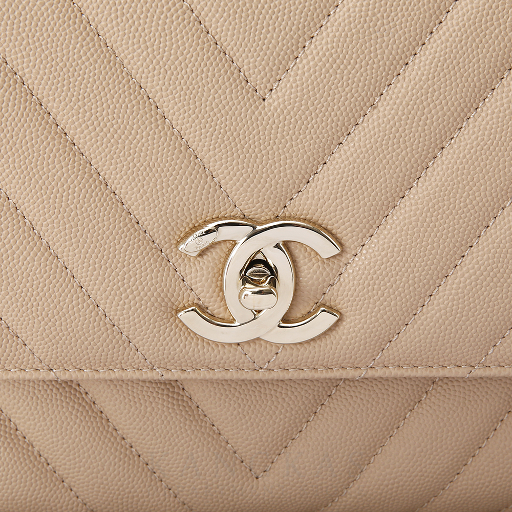 CHANEL(USED)샤넬 캐비어 코코핸들 미듐