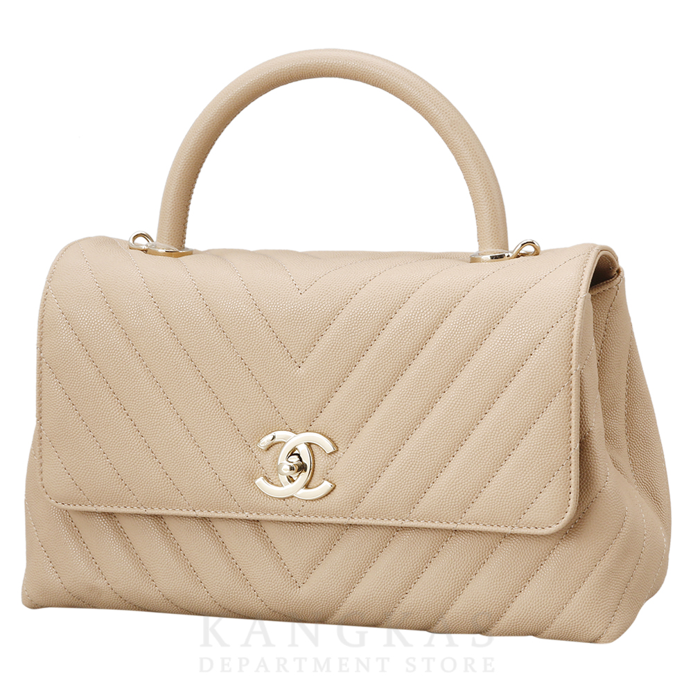 CHANEL(USED)샤넬 캐비어 코코핸들 미듐