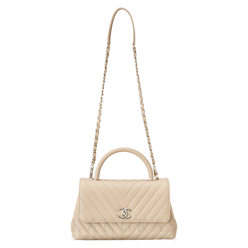 CHANEL(USED)샤넬 캐비어 코코핸들 미듐